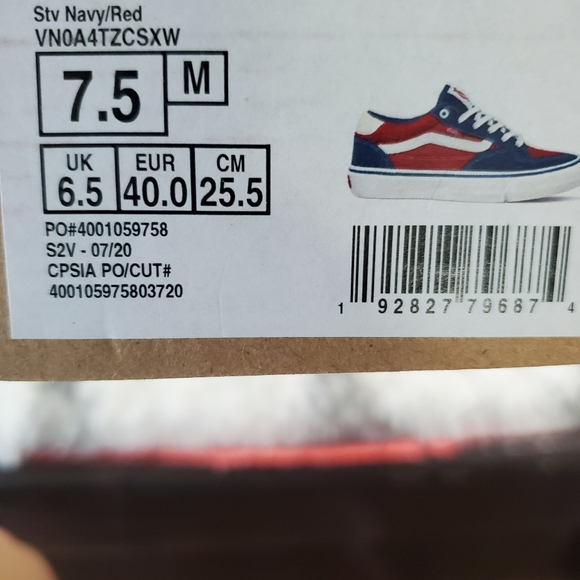 Vans unisex rowan pro navy red - Picture 2 of 9